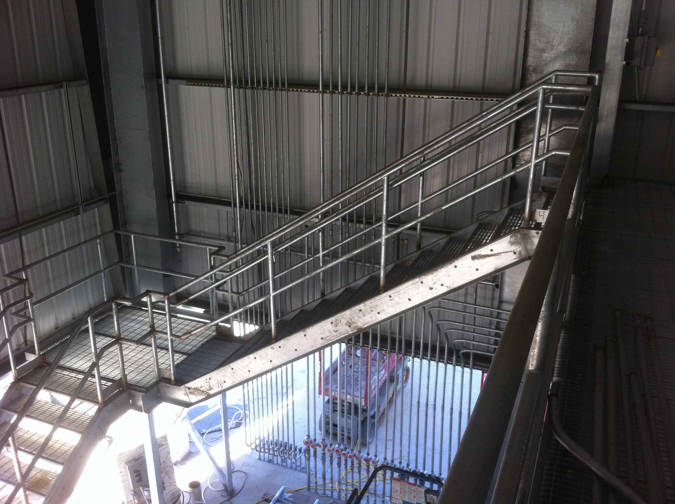Halliburton galvanized stair and railing detail