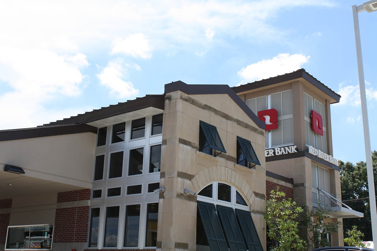 Red River Bank completed exterior
